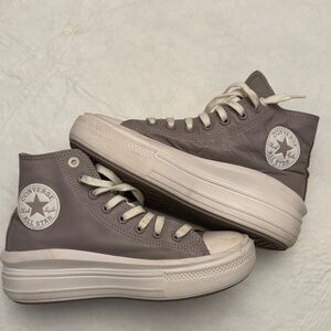 Converse chuck Taylor all star Women's High-Top Sneaker Taupe 7.5 leather upper